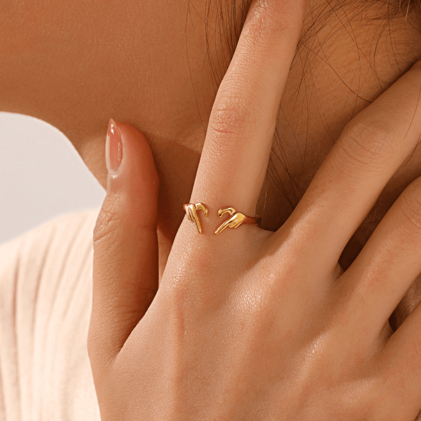 RICCARDI - BAGUE AJUSTABLE "Sign of Love" - Riccardi