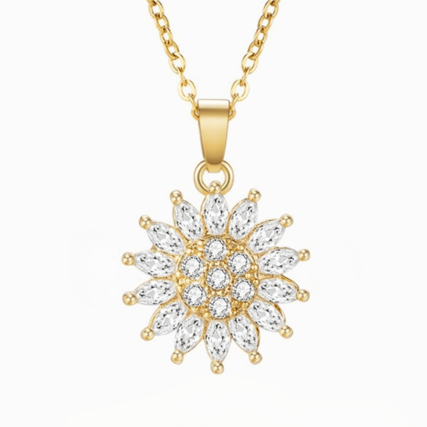 RICCARDI - COLLIER "Tournesol rotatif" - Riccardi
