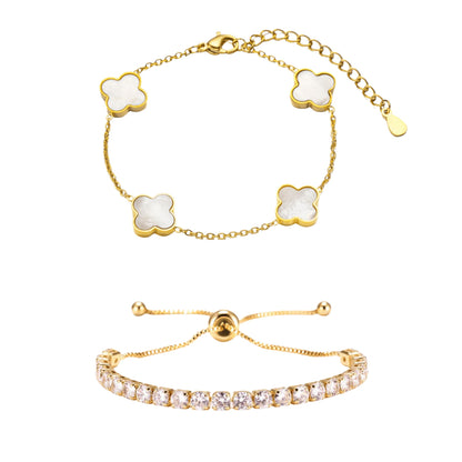 RICCARDI - BRACELETS SET "Blossom White" + "Diamond" FREE today