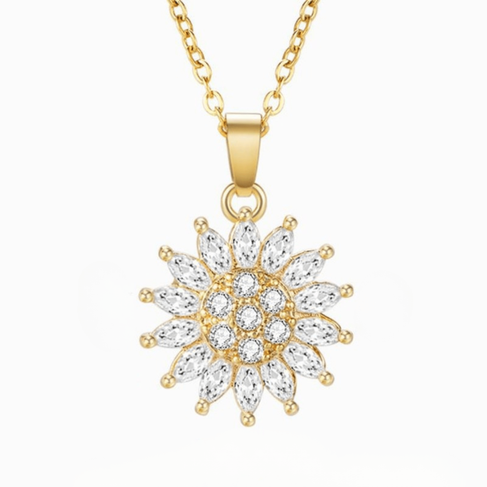 RICCARDI - COLLIER "Tournesol rotatif" - Riccardi